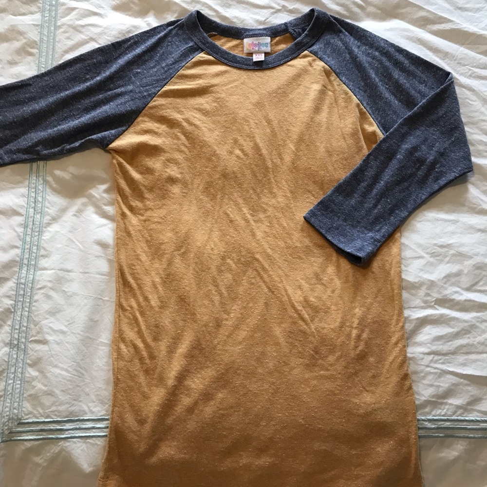 LuLaRoe baseball T Randy top sizeXXS